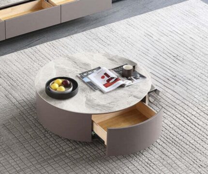 Zen White Marble Center Table