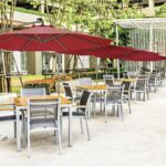Round Outdoor Garden Umbrella - Image 3