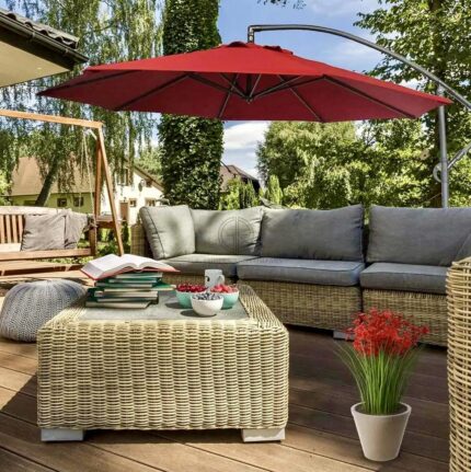 Round Outdoor Garden Umbrella