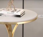 Elegant Marble Top Side Table - Image 3