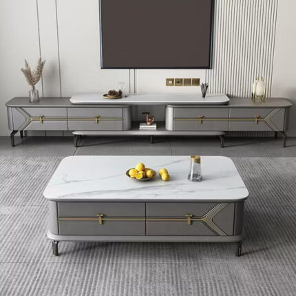 Luxury Center Table & TV Console Set
