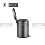 Upella Pedal Waste Bins, 5L, 9L,12L in Neavy, Grey, Silver, Gold, Ash.(Round)