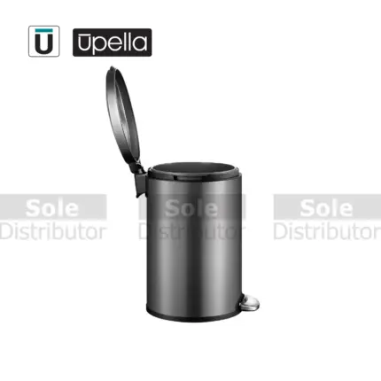 Upella Pedal Waste Bins, 5L, 9L,12L in Neavy, Grey, Silver, Gold, Ash.(Round)