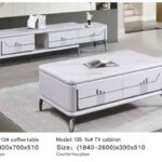 Modern Marble-Top Coffee Table (Model: 135-13#16)