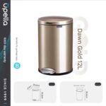 Upella Cavalier 5L Stainless Steel Pedal Waste Bin