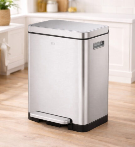 Stainless Steel Rectangular Trash Can